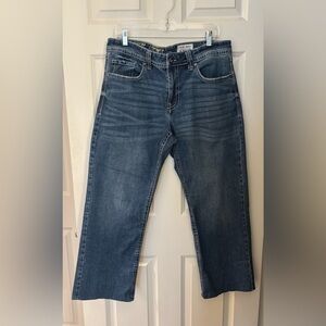TK Axel Men’s Slim Boot Jeans in Blue, Size 34x28
